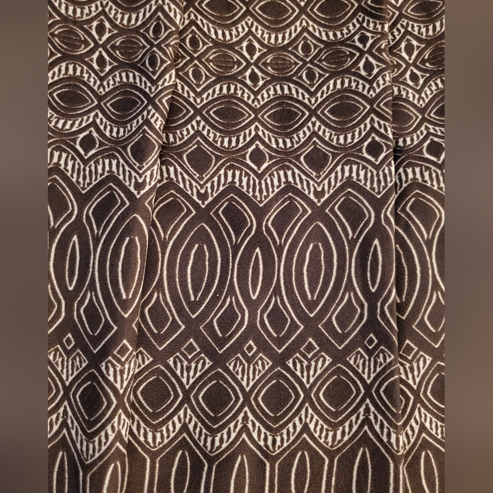 Brown & Tan Sheer Skirt